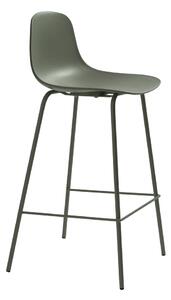 Plastikowy hoker w kolorze khaki (wysokość siedziska 67,5 cm) Whitby – Unique Furniture