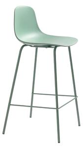 Jasnozielony plastikowy hoker (wysokość siedziska 67,5 cm) Whitby – Unique Furniture
