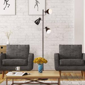 B.K. Licht Lampa stojąca Gide, czarny, salon / jadalnia, metal