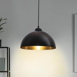 B.K. Licht Lampa wisząca Goldi, możliwość ściemniania, czarny, salon / jadalnia, metal