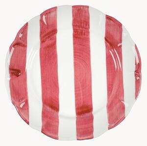 Ręcznie malowany talerz głęboki Stripe