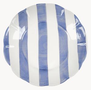 Ręcznie malowany talerz głęboki Stripe