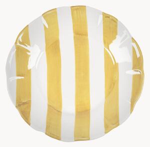 Ręcznie malowany talerz głęboki Stripe