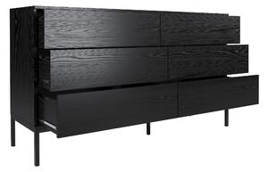 Komoda młodzieżowa BLACK 6 szuflad