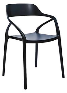 Czarne nowoczesne krzesło - Visar
