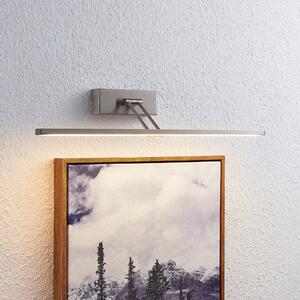 Lucande Thibaud oświetlenie obrazów LED, 51,4 cm, aluminiowy / szary / cynkowy, salon / jadalnia, metal, nowoczesny