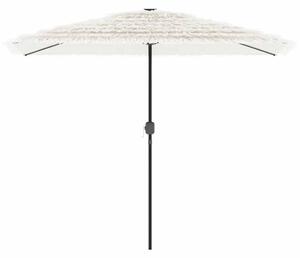 Parasol ogrodowy na stalowym słupku, biały, 300x200x250 cm