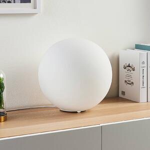 Lampa stołowa Rhona Lindby, biały / opal, salon / jadalnia, szkło, nowoczesny