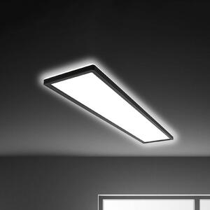 Briloner Lampa sufitowa LED Tava, czarny, salon / jadalnia, tworzywo sztuczne, nowoczesny