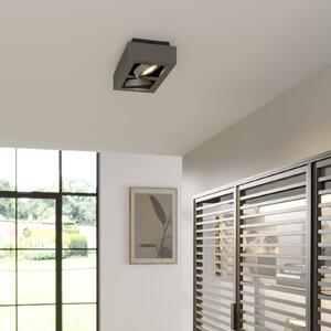 Lampa sufitowa Ronka Arcchio, możliwość ściemniania, czarny, salon / jadalnia, aluminium, nowoczesny
