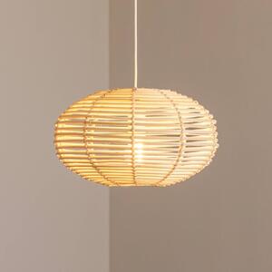 Lampa wisząca RATTAN Nowodvorski Lighting, możliwość ściemniania, jasne drewno, salon / jadalnia, drewno