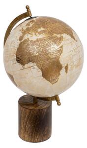 Dekoracyjny globus na podstawie z drewna mango EXOTIC PANAMA, 35 cm
