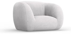 Jasnoszary fotel z materiału bouclé Essen – Cosmopolitan Design