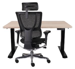 Zestaw: Fotel ergonomiczny biurowy Ioo 2 + Biurko regulowane Alto 101 Black - Rabat 10% z kodem SET10