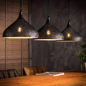 ZIJLSTRA Lampa wisząca Punchray, możliwość ściemniania, brązowy / rdzawy, salon / jadalnia, metal, orientalny / marokański