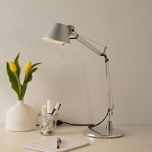 Artemide Lampa stołowa Tolomeo Micro, aluminiowy / szary / cynkowy, biuro, aluminium, design