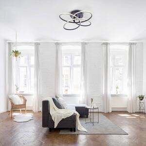 JUST LIGHT. GmbH Lampa sufitowa LED Node, ściemniana, czarna