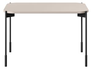 Stolik kawowy prostokątny Sonatia na metalowych nogach 70 cm - kaszmir