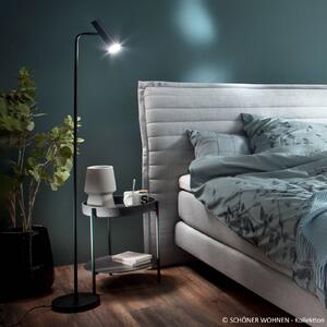 Schöner Wohnen Lampa stojąca LED Stina, możliwość ściemniania, czarny, salon / jadalnia, metal, nowoczesny