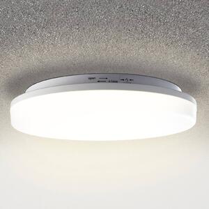 Heitronic Lampa sufitowa LED Pronto, okrągła, czujnik ruchu Pronto, biały / opal, tworzywo sztuczne, nowoczesny