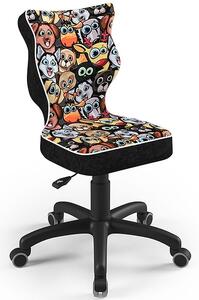Krzesło z motywem dziecięcym Petit Black rozmiar 3 (119-142 cm)
