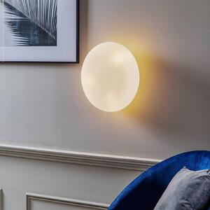 Artemide Kinkiet designerski Itka, możliwość ściemniania, biały / opal, salon / jadalnia, szkło, nowoczesny