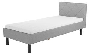 Rama łóżka szara BASIC ALBERTO 90x200 cm