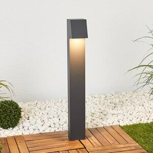 BEGA Słupek oświetleniowy LED 77237K3, aluminiowy / szary / cynkowy, aluminium, nowoczesny