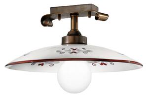 Cremasco Lampa sufitowa Bassano o ładnym kształcie brązowa