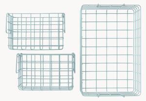 Komplet koszy do przechowywania z metalu The Baskets, 3 elem