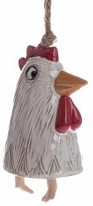 Ceramiczna dekoracja wisząca Kogut - DDzwonek, 8,2 x 6,6 x 11,5 cm