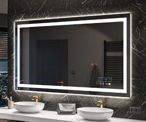 Lustro Łazienkowe L15 z podświetleniem LED na ścianę, designerskie lustro na wymiar od marki Artforma