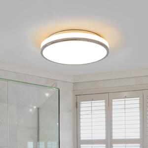 Lampa Sufitowa Lindby, Lyss, biały, łazienka, szkło, nowoczesny