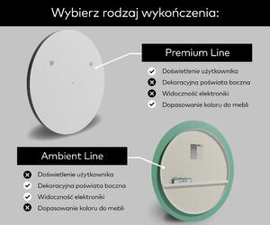 Okrągłe Lustro Podświetlane LED L99 marki Artforma do łazienki oświetlenie ledowe, rozmiar na wymiar