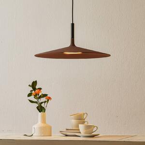 Foscarini Lampa wisząca designerska Aplomb Large, możliwość ściemniania, brązowy / rdzawy, kuchnia, beton, design