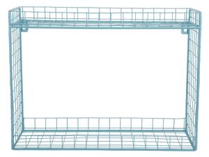 Turkusowa wielopoziomowa stalowa półka 40 cm Reja – PT LIVING