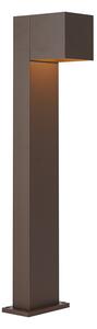 Lampa zewnętrzna rdzawobrązowa 65 cm z LED IP64 ze światłem przyciemnionym i solarnym - Charlene