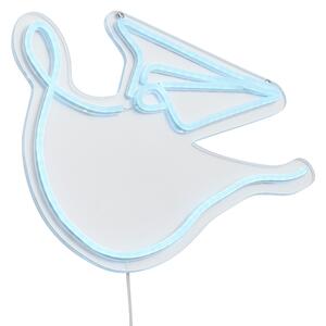 Neonowa lampa ścienna niebieska z diodą LED - Paperplane