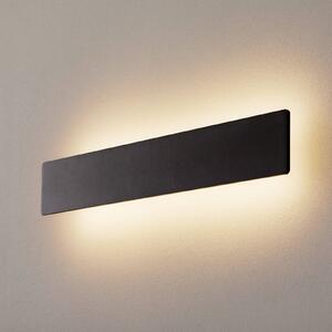 IDEAL LUX Kinkiet LED Zig Zag, czarny, przedpokój, aluminium, nowoczesny