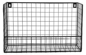 Czarna stalowa półka 40 cm Reja – PT LIVING