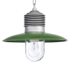 K.S. Verlichting Klasyczna lampa wisząca zewnętrzna Ampere aluminium/zielony