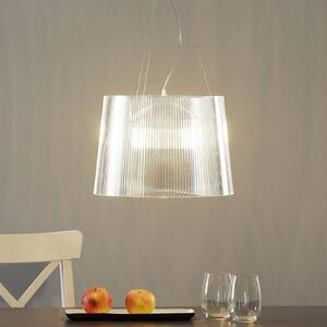 Kartell Lampa wisząca designerska Gè, przezroczysty / transparentny, salon / jadalnia, tworzywo sztuczne, design