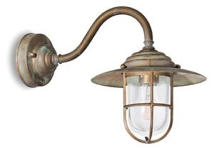 Moretti Luce Kinkiet zewnętrzny Chalet, możliwość ściemniania, brązowy / mosiężny, mosiądz, antyczny