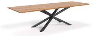 Stół rozkładany Lumina z litego drewna 140x80 cm Jedna dostawka 50 cm Buk