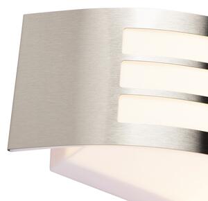 Zewnetrzna Nowoczesna lampa ścienna stal nierdzewna IP44 - Sapphire Deluxe Oswietlenie zewnetrzne