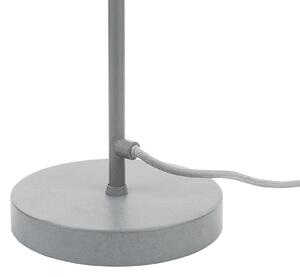 Lampa biurkowa stołowa regulowana styl industrialny betonowa szara Mistago Beliani