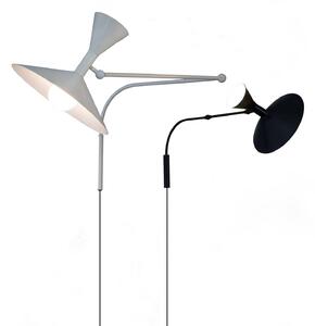 Nemo Kinkiet Lampe de Marseille, czarny, salon / jadalnia, aluminium