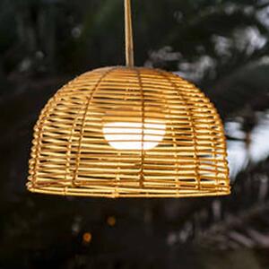 Newgarden Lampa wisząca LED Bossa z akumulatorem Bossa, możliwość ściemniania, jasne drewno, drewno, nowoczesny