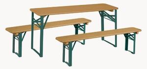 Komplet mebli ogrodowych dla dzieci z drewna Picknick, 3 elem