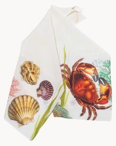 Komplet ręczników kuchennych z lnu Oyster & Crab, 2 elem